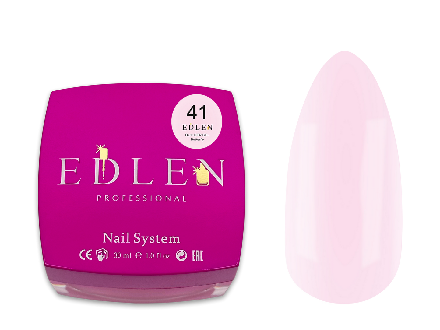 Builder gel Butterfly Edlen №41 30ml - All Pro Beauty