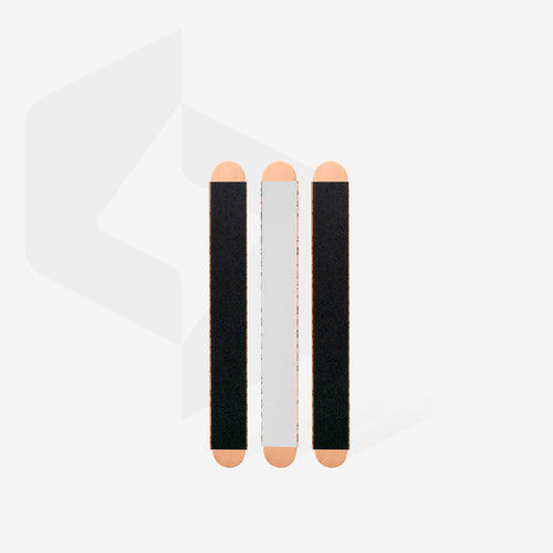 STALEKS Disposable double-sided files papmAm Mix on a wooden base, 180/240 grit (3 pcs) - All Pro Beauty