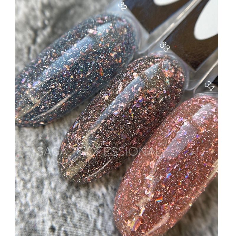 SAGA professional Gel polish Fiery gel 32 , 9 ml - All Pro Beauty