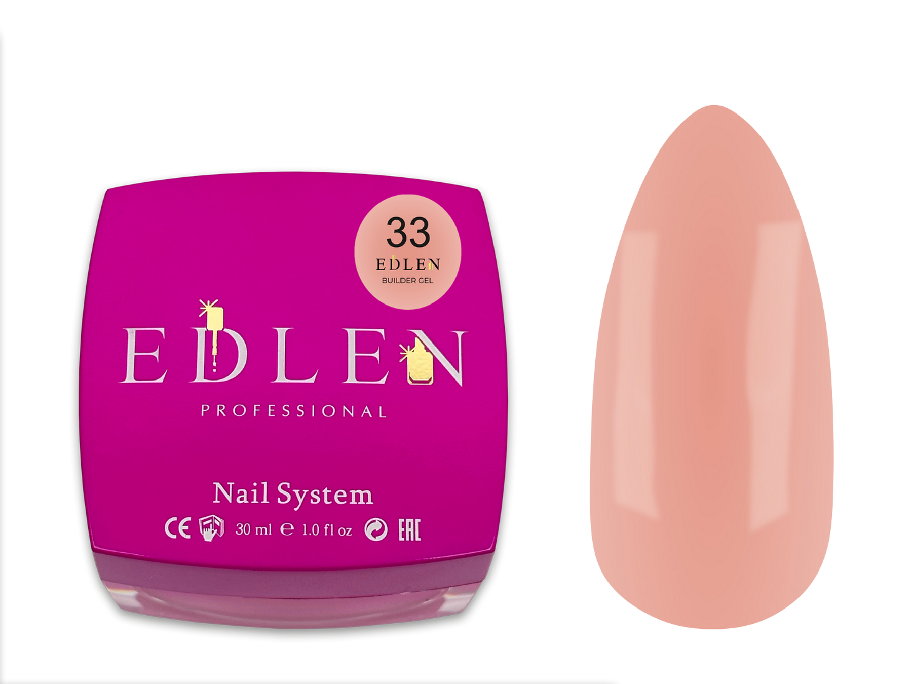 Builder gel Office Edlen №33 30ml - All Pro Beauty