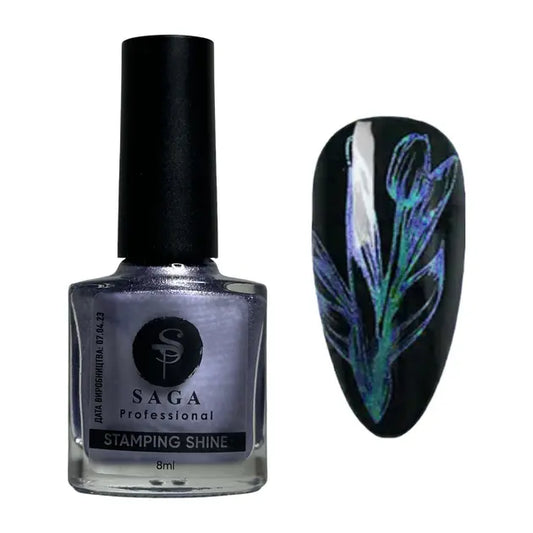 Saga Stemping Paint No2 Chrome (8ml)