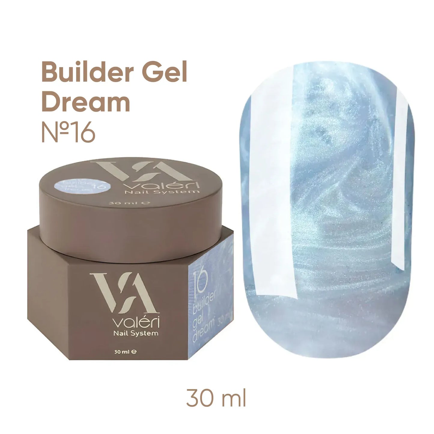 Builder Gel DREAM COLLECTION Valeri №016 30ml - All Pro Beauty