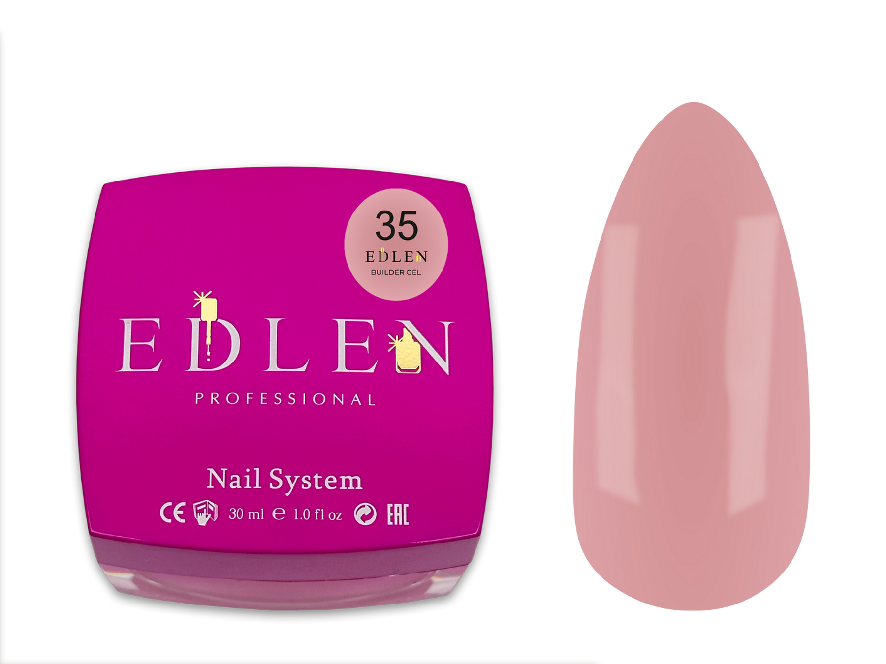 Builder gel Office Edlen №35 30ml - All Pro Beauty
