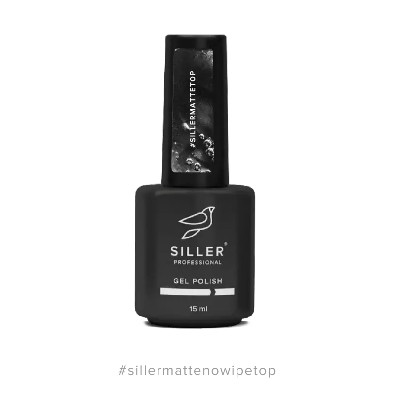 Siller Matte Top No Wipe (8ml,15ml) — 15ml - All Pro Beauty