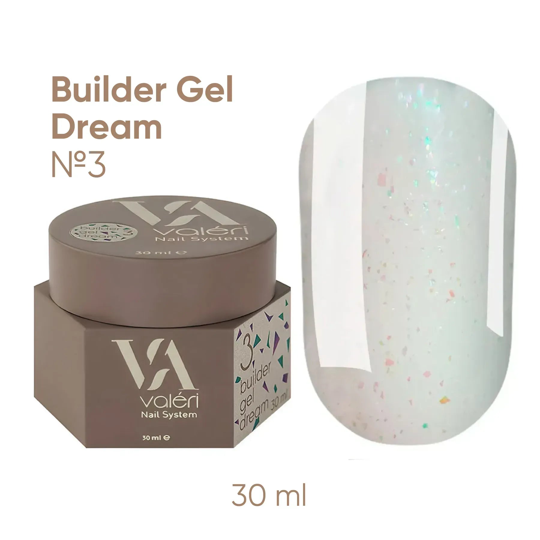 Builder Gel DREAM COLLECTION Valeri №03 30ml - All Pro Beauty