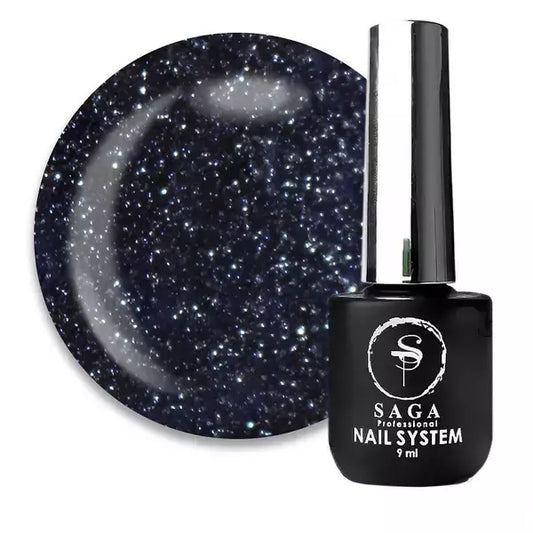 Saga Professional Fiery Gel-polish No44 Black (9ml) - All Pro Beauty