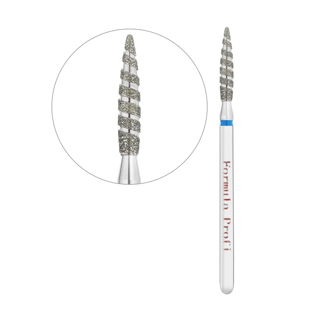 Diamond nail drill bit sharp Tornado Blue 0.23 Formula Pro - All Pro Beauty