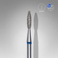 STALEKS Diamond nail drill bit flame blue EXPERT head diameter 2,1 mm / working part 8 mm - All Pro Beauty