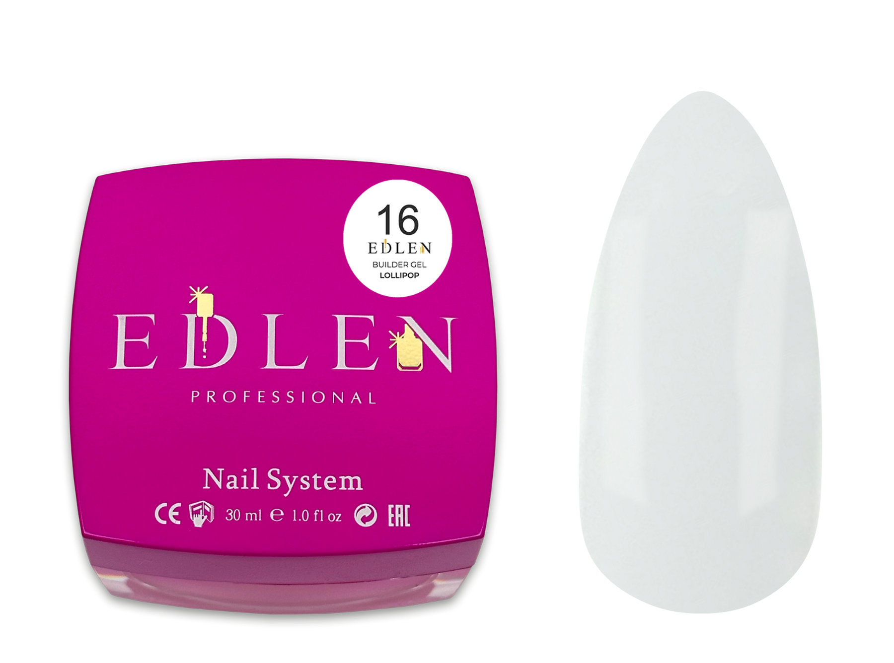 Builder gel Lollipop Edlen №16 30ml - All Pro Beauty