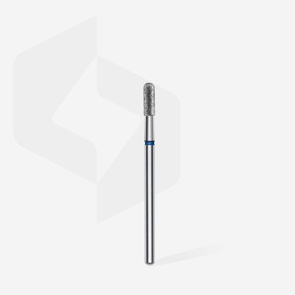 STALEKS  Diamond nail drill bit rounded cylinder blue EXPERT head diameter 2,3 mm / working part 6,5 mm - All Pro Beauty
