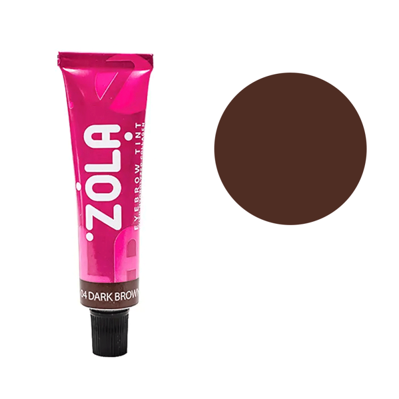 ZOLA Eyebrow Tint With Collagen 04 Dark Brown, 15 ml - All Pro Beauty
