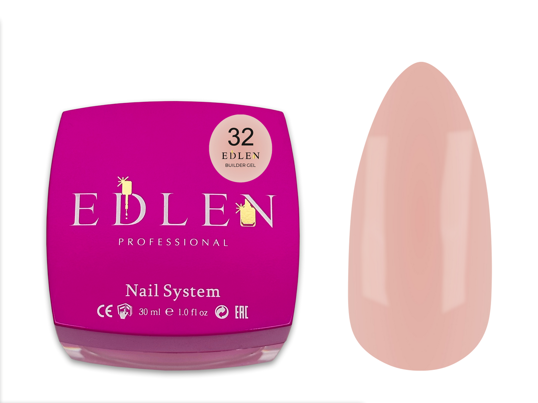 Builder gel Office Edlen №32 30ml - All Pro Beauty