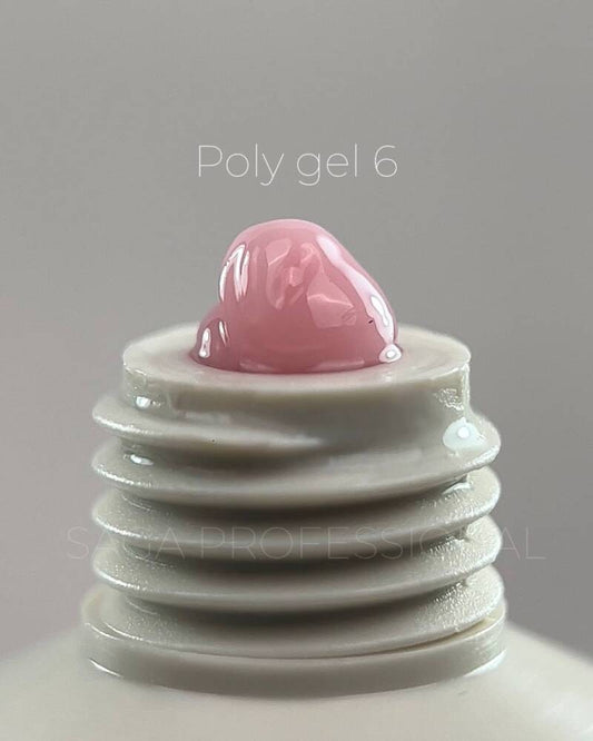SAGA   POLY GEL NEW (30 ml) No6 - All Pro Beauty