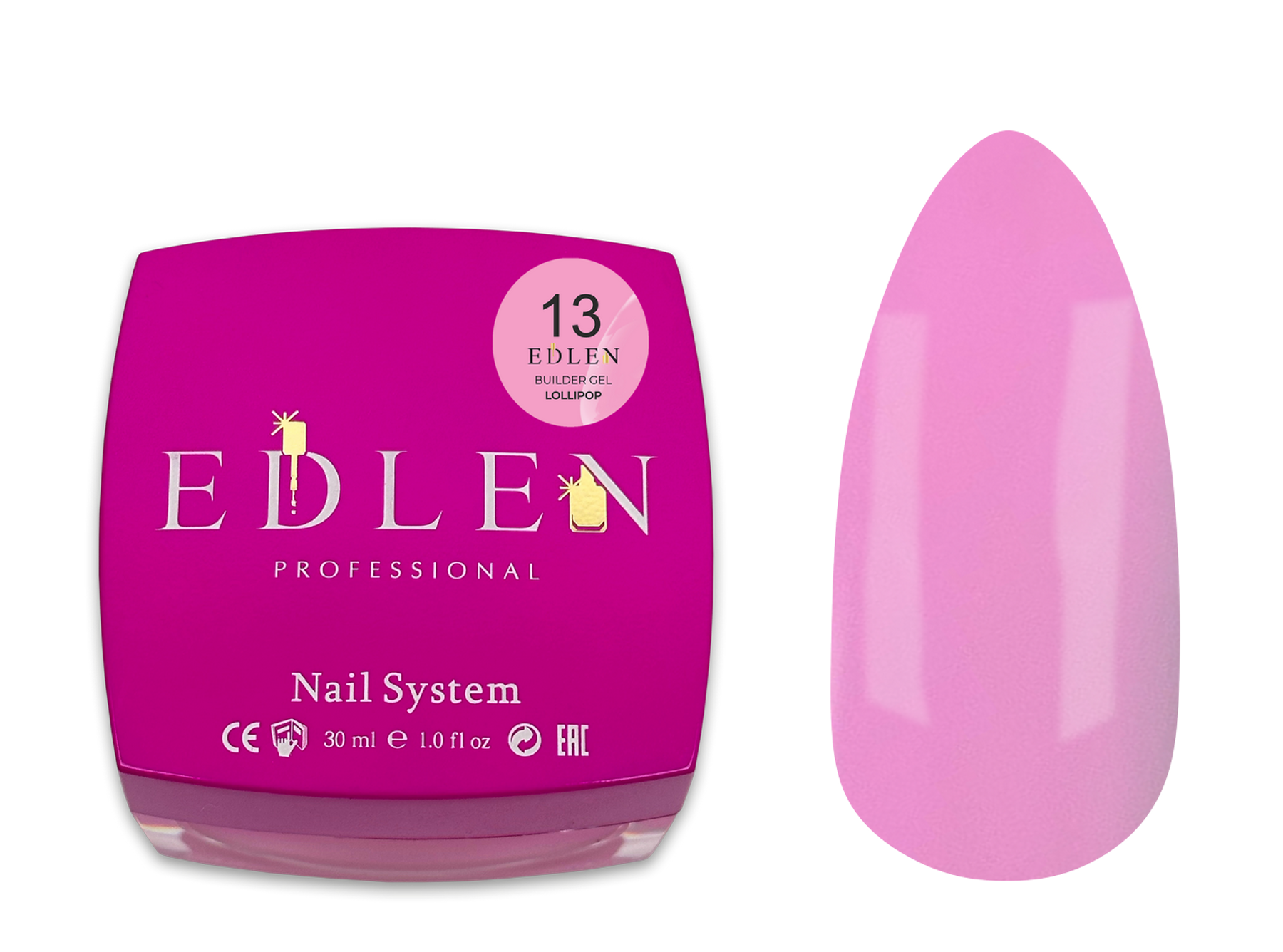 Builder gel Lollipop Edlen №13 30ml - All Pro Beauty