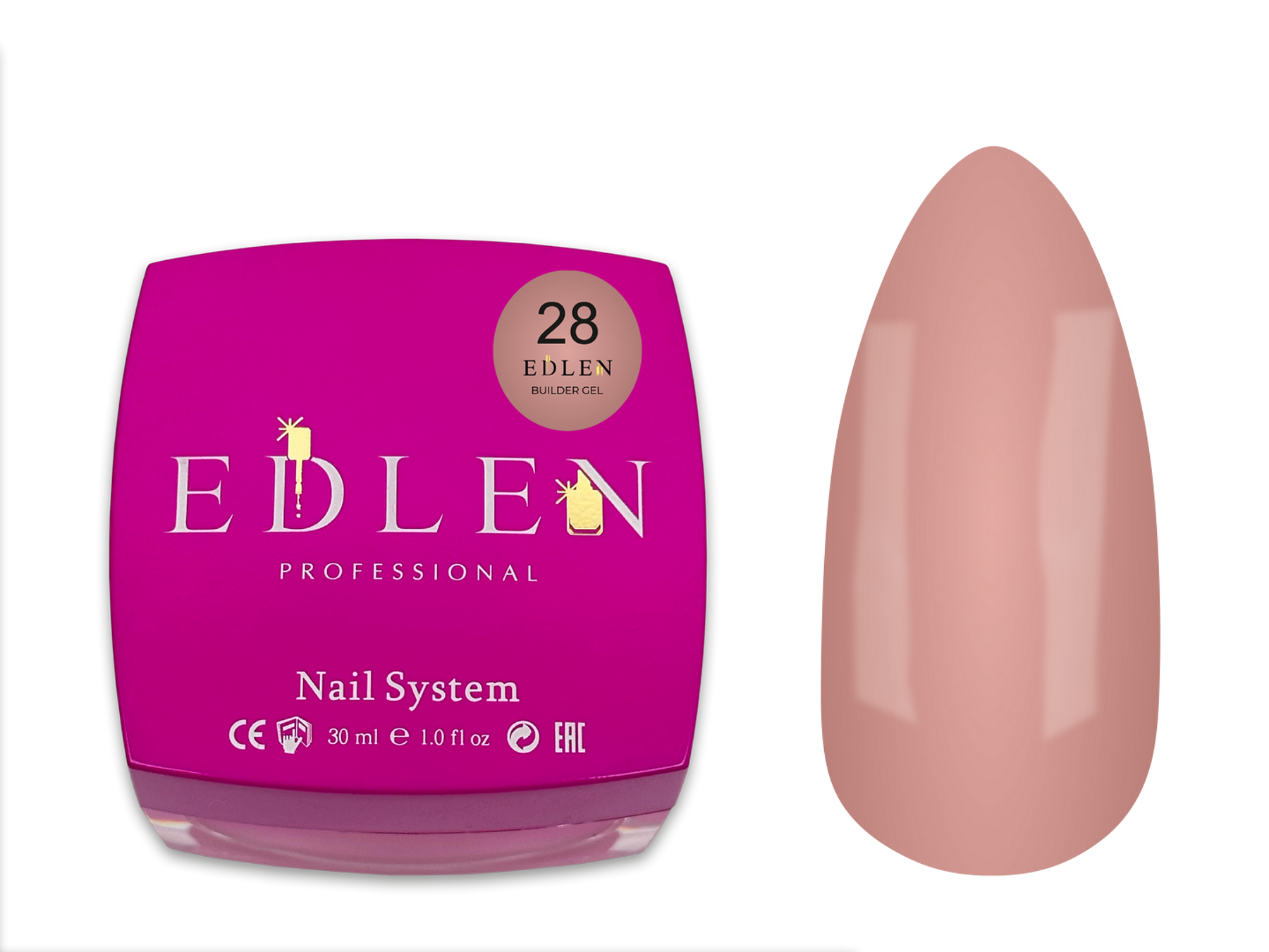 Builder gel Office Edlen №28 30ml - All Pro Beauty