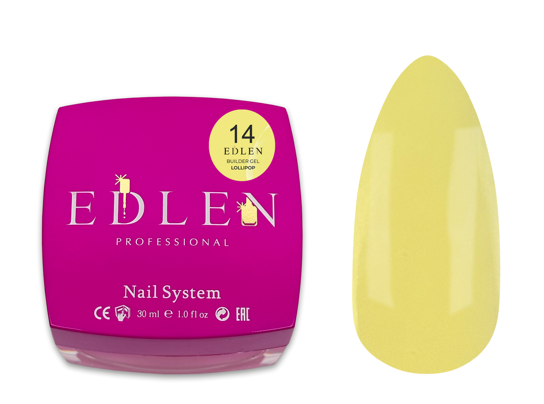Builder gel Lollipop Edlen №14 30ml - All Pro Beauty
