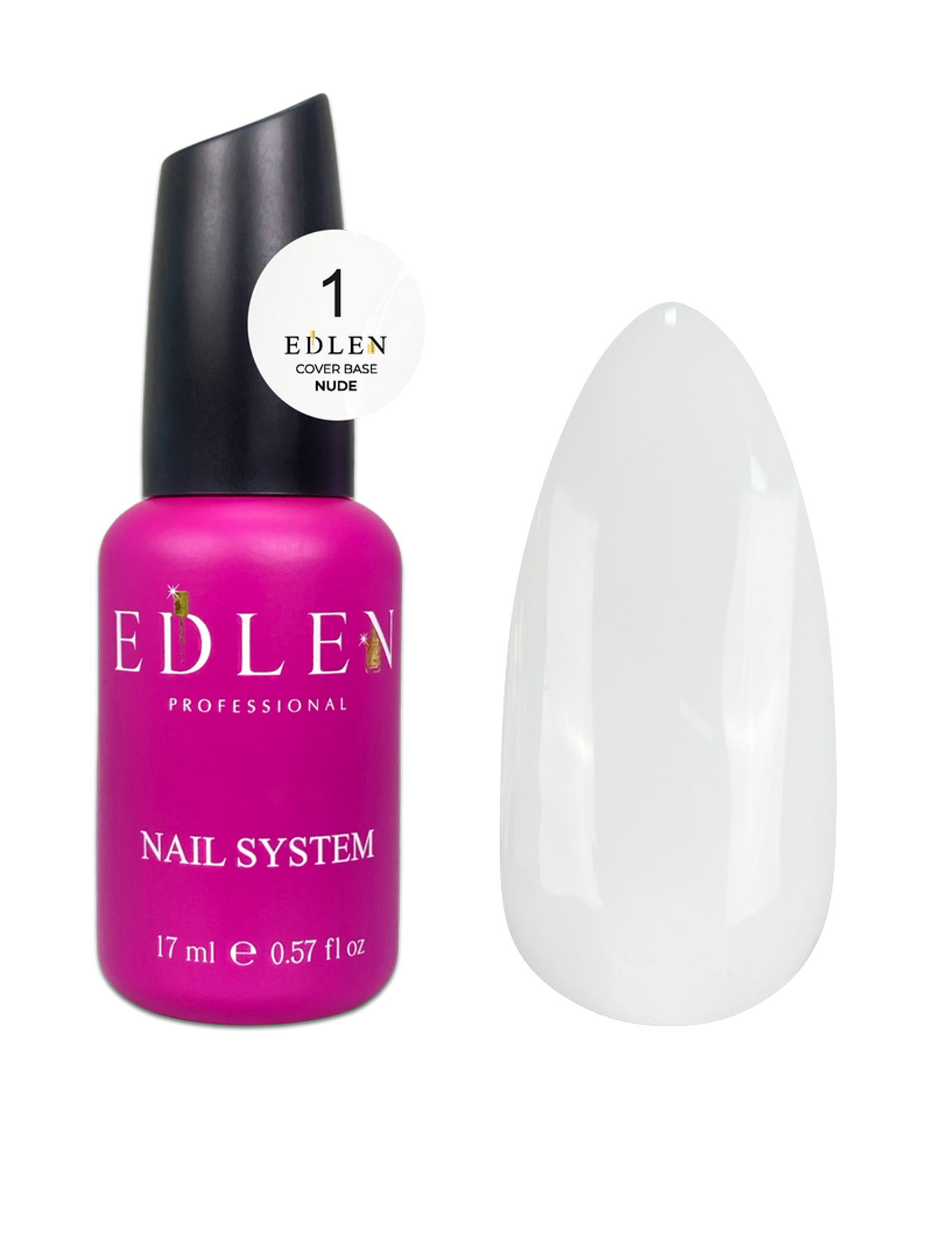 Cover base Nude Edlen №01 17ml - All Pro Beauty