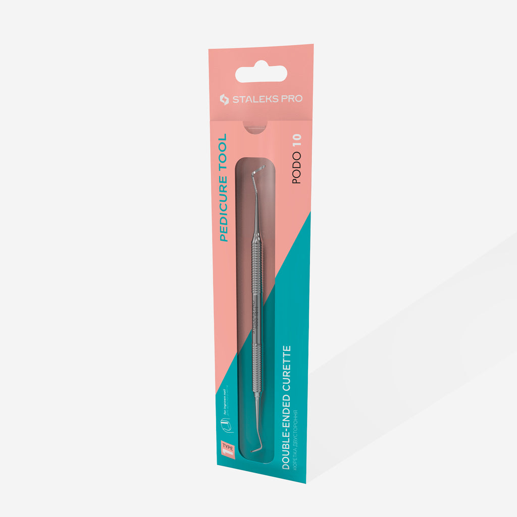 STALEKS Podology curette PODO 10 TYPE 1 (double-ended curette) - All Pro Beauty
