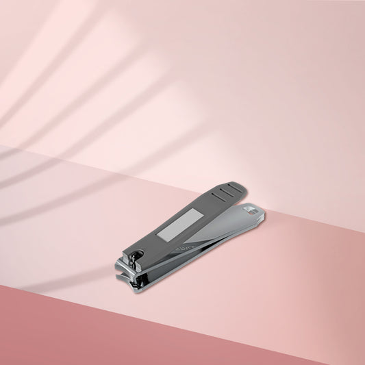 STALEKS  Nail clipper small with matte handle and nail file BEAUTY & CARE 50 (KBC-50)