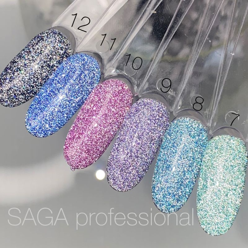 Saga Professional Fiery Gel polish No10 purple fuchsia (9ml) - All Pro Beauty