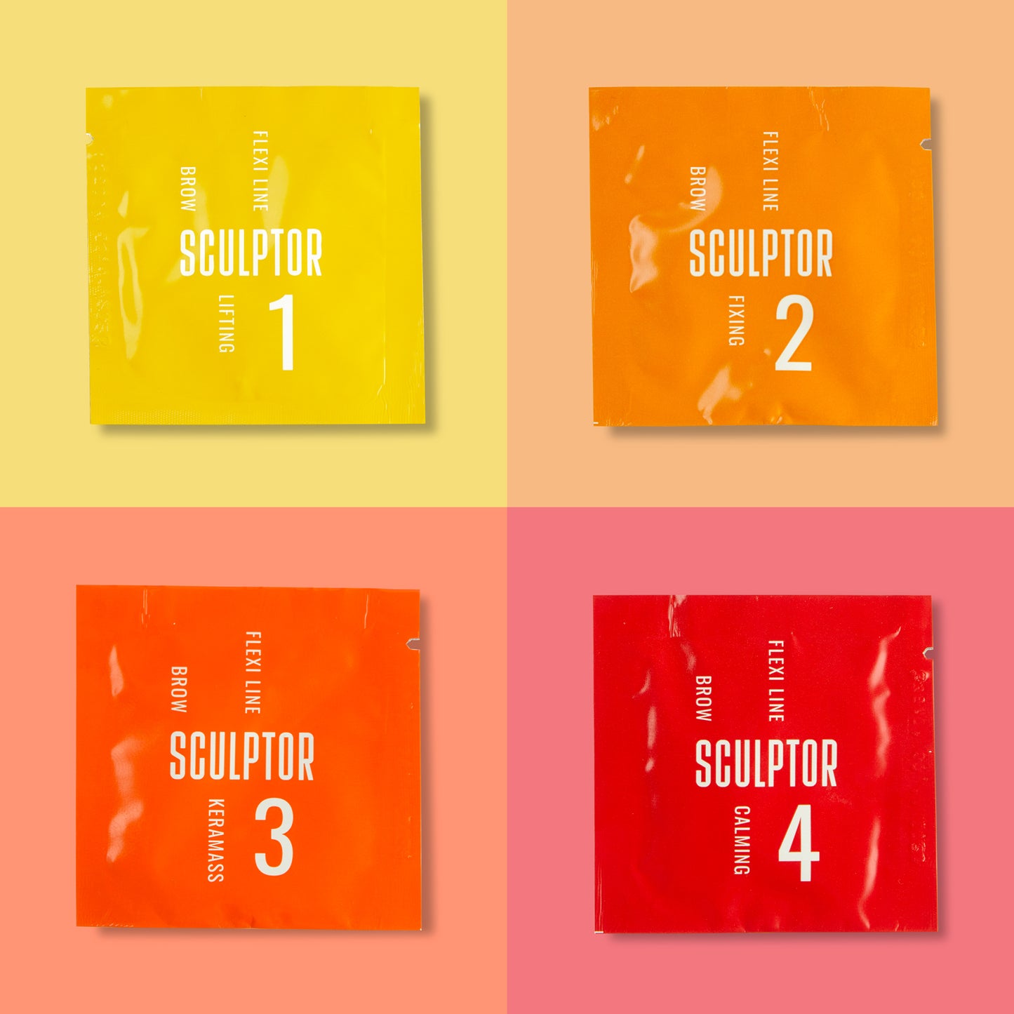 SCULPTOR FLEXI LINE BROW Component Set, 1.5 ml*(4 Steps)