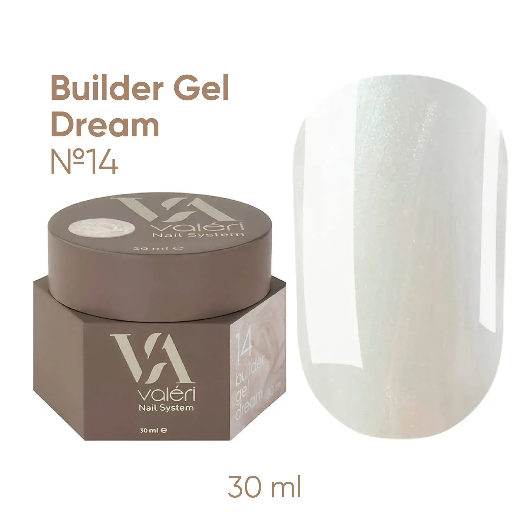 Builder Gel DREAM COLLECTION Valeri №14 30ml - All Pro Beauty