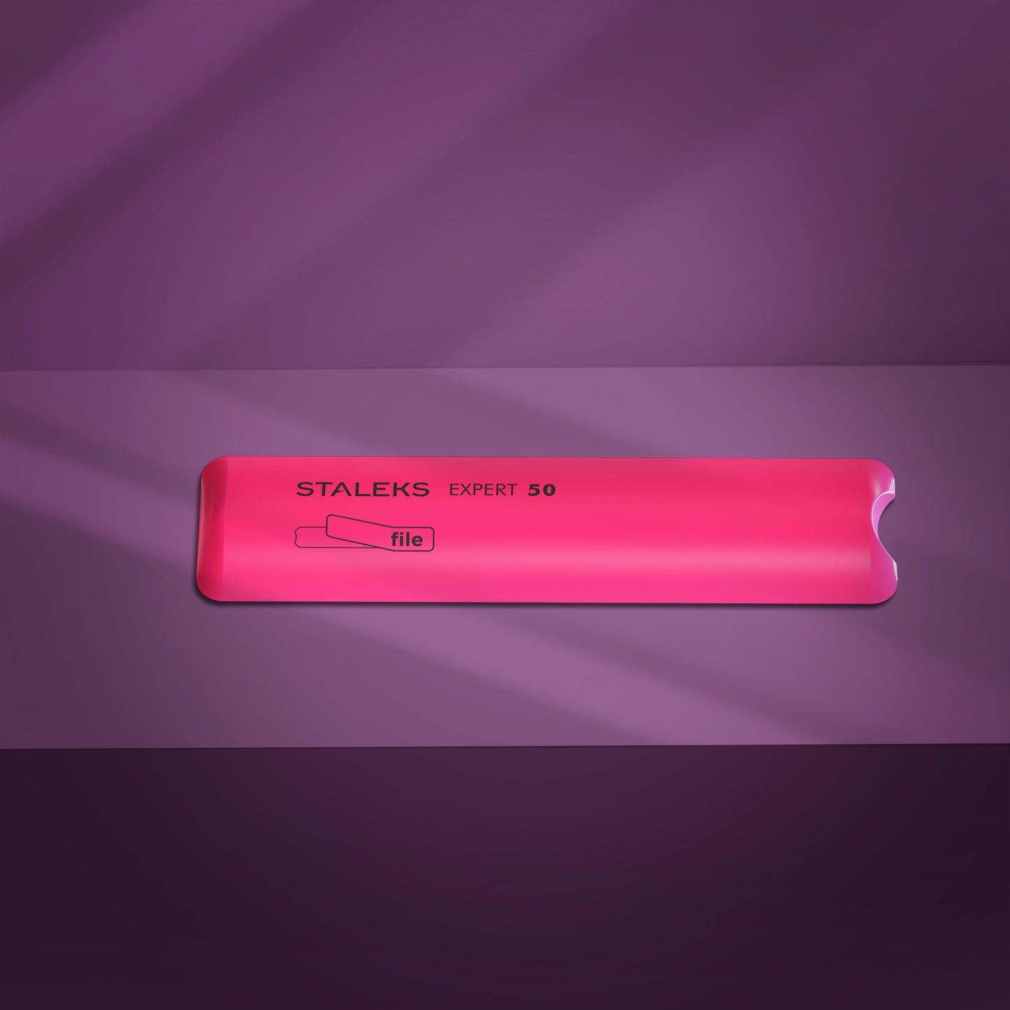 Short beveled plastic base for nail file EXPERT 50 (SPBE-50)