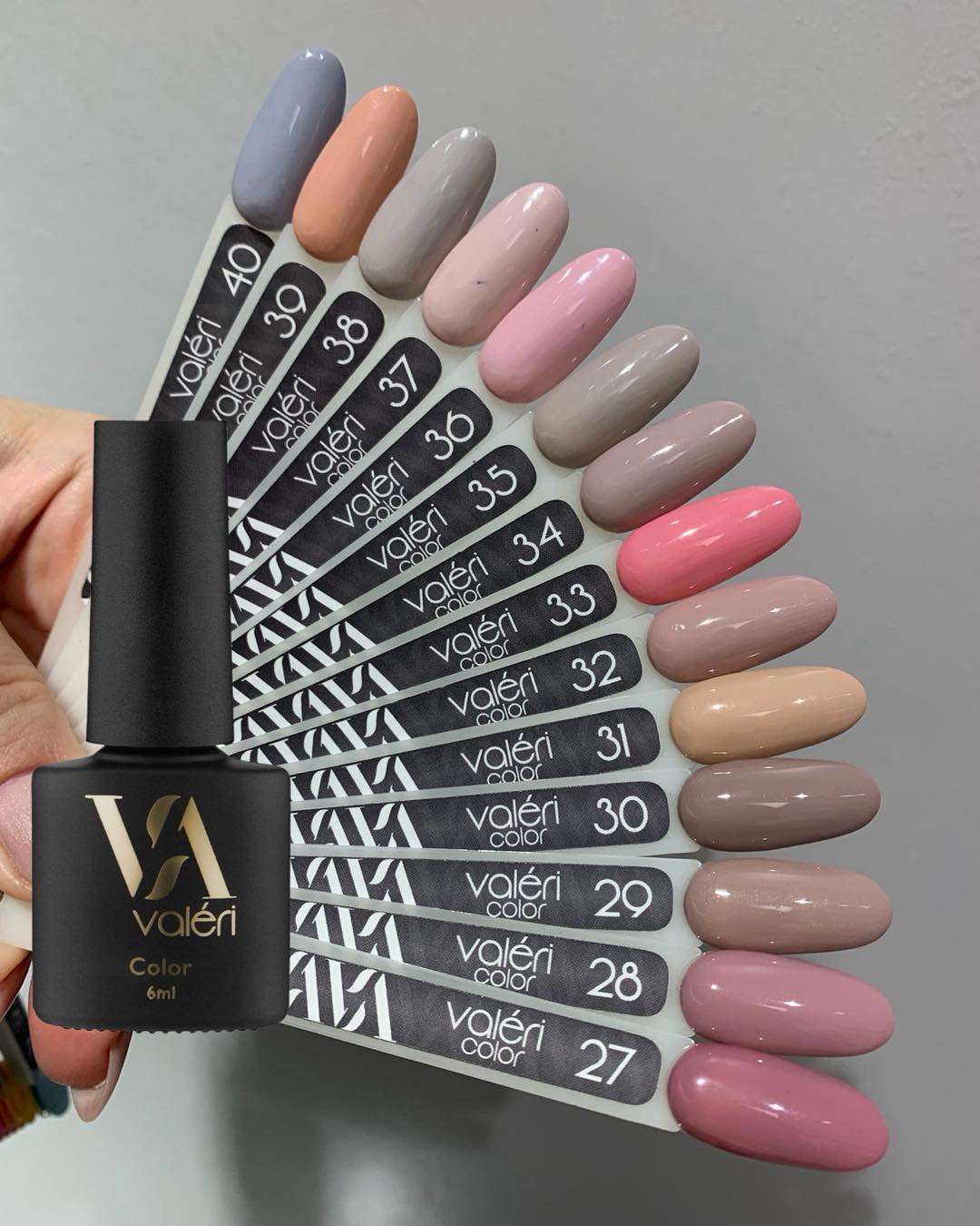 Valeri Nail gel polish No40 (smoky, enamel), 6 ml - All Pro Beauty