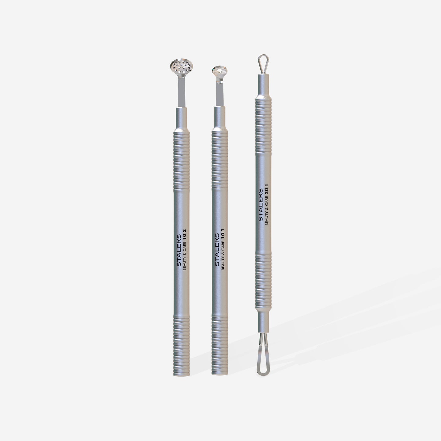 STALEKS Cosmetology toolset “Clean Skin” BEAUTY & CARE 30 (Uno spoon, round tool with 19 holes and double-ended loop) ZBC-30
