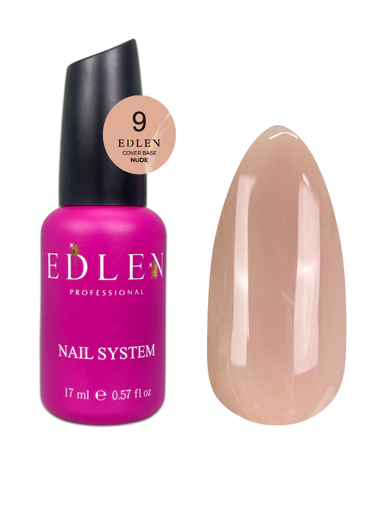 Cover base Nude Edlen №09 17ml - All Pro Beauty