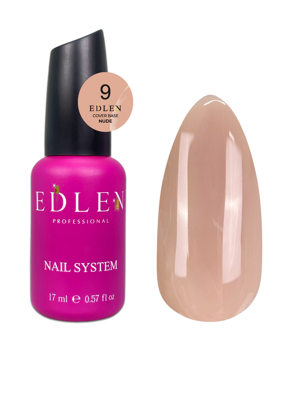Cover base Nude Edlen №09 17ml - All Pro Beauty