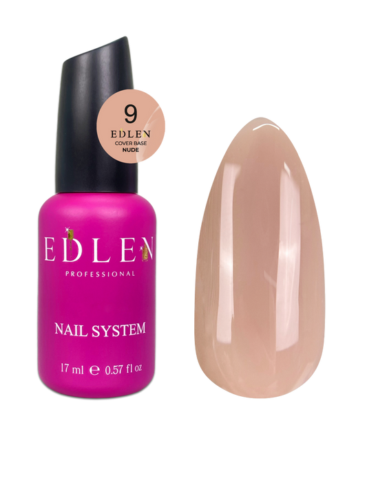 Cover base Nude Edlen №09 17ml - All Pro Beauty