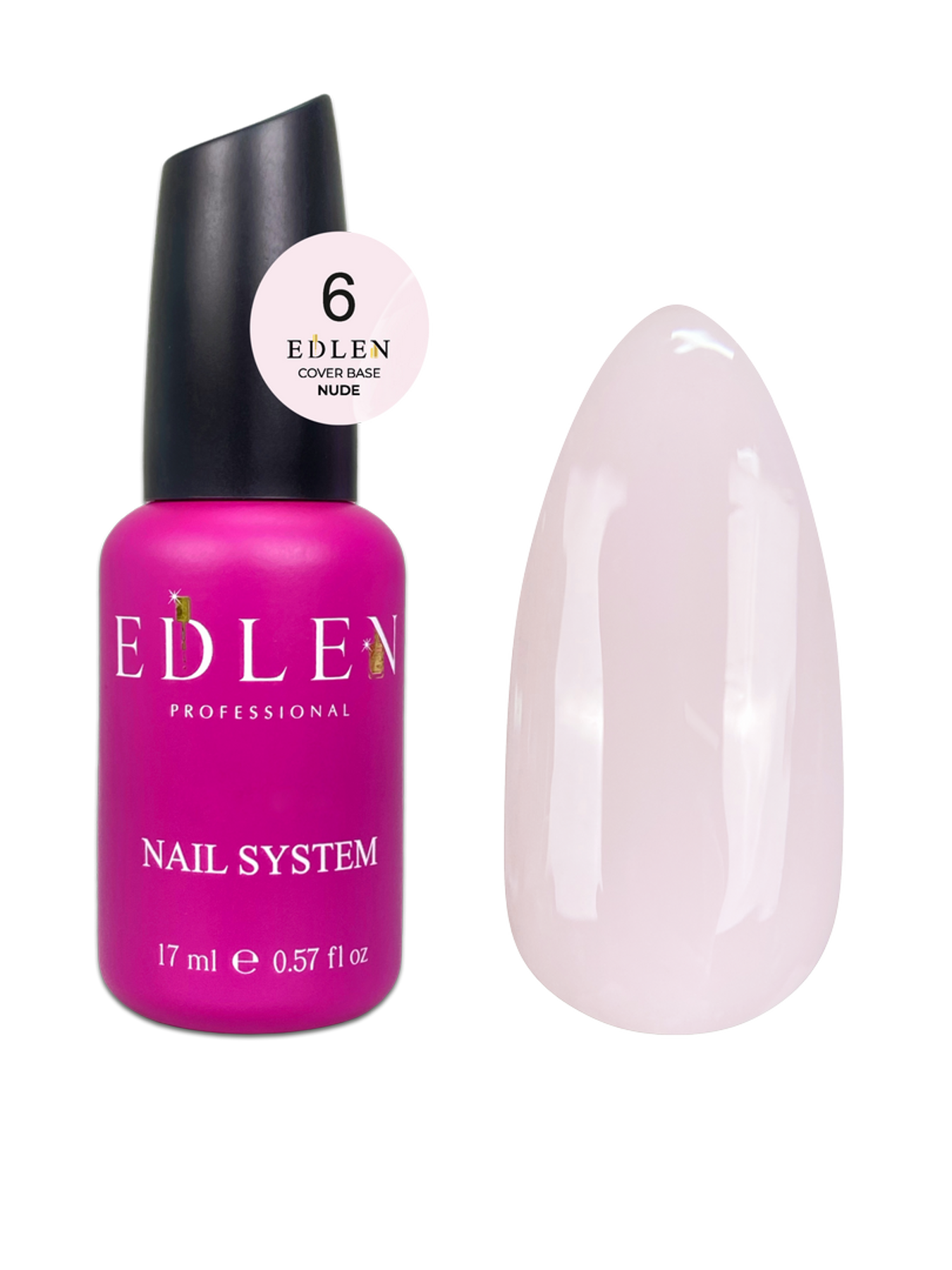 Cover base Nude Edlen №06 17ml - All Pro Beauty