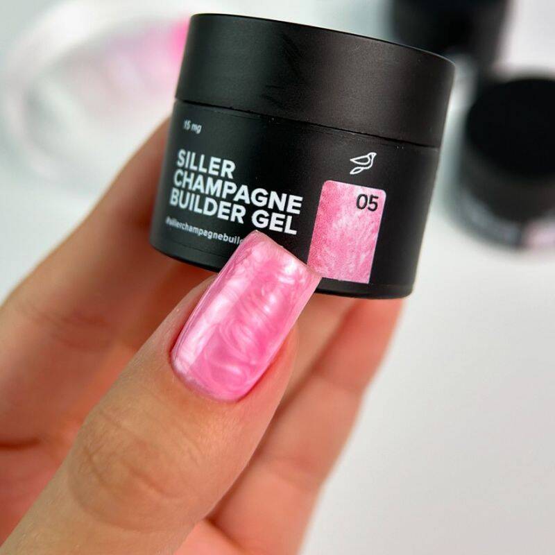 Siller Nail Gel Builder Champagne Gel No5, 15 мл