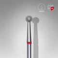 STALEKS Diamond nail drill bit ball red EXPERT head diameter 3,5 mm