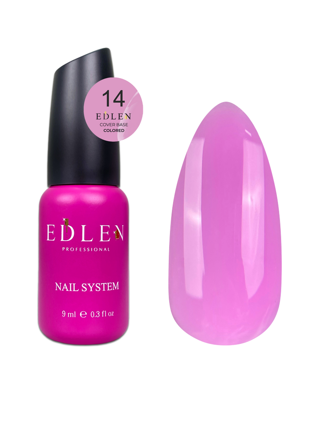Cover base Colored Edlen №14 9ml - All Pro Beauty