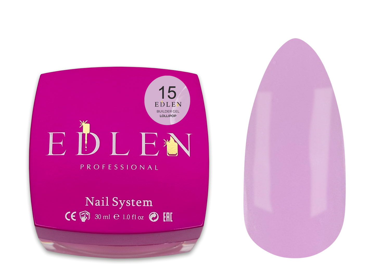 Builder gel Lollipop Edlen №15 30ml - All Pro Beauty