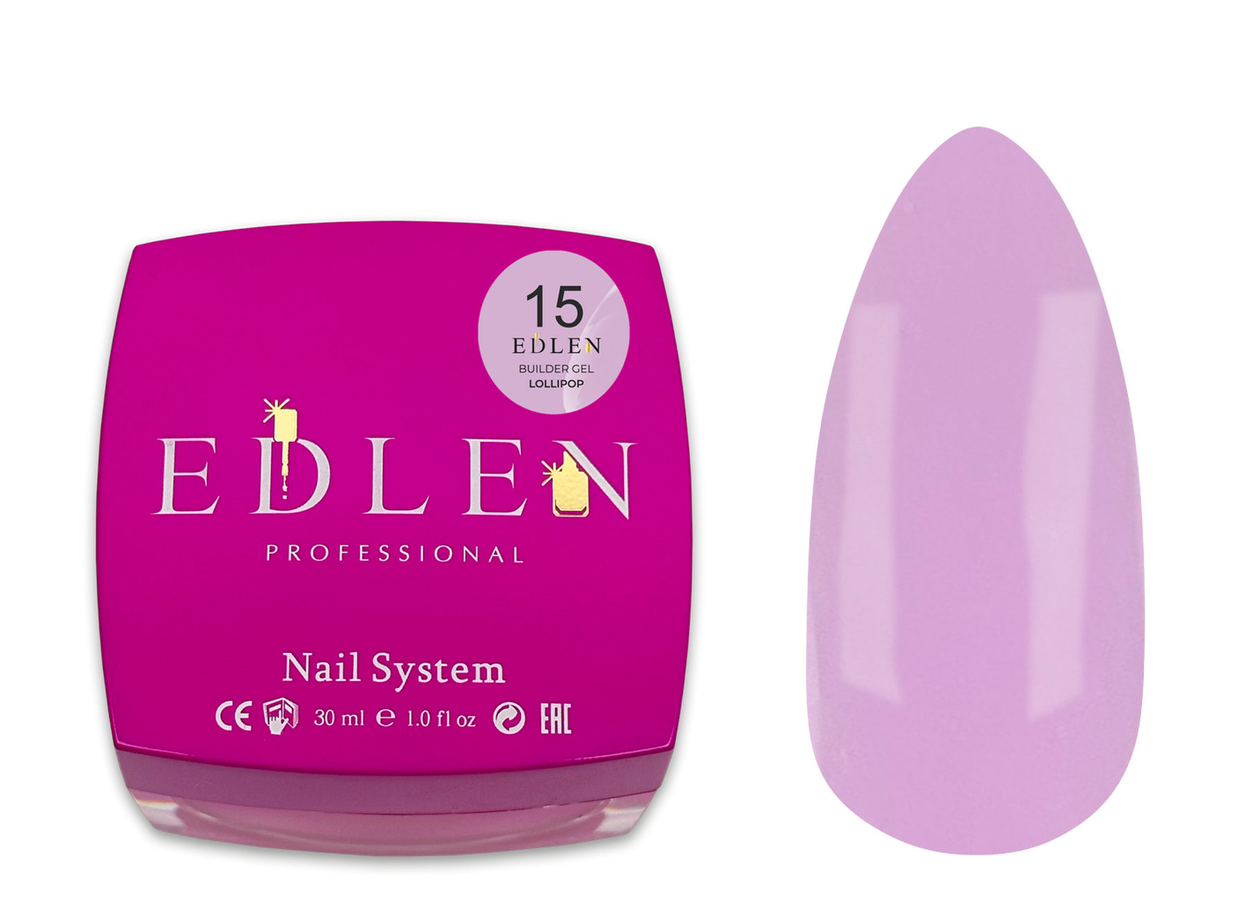 Builder gel Lollipop Edlen №15 30ml - All Pro Beauty