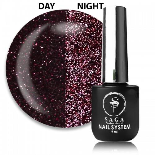 Saga Professional Fiery Gel-polish No25 cherry (9ml) - All Pro Beauty
