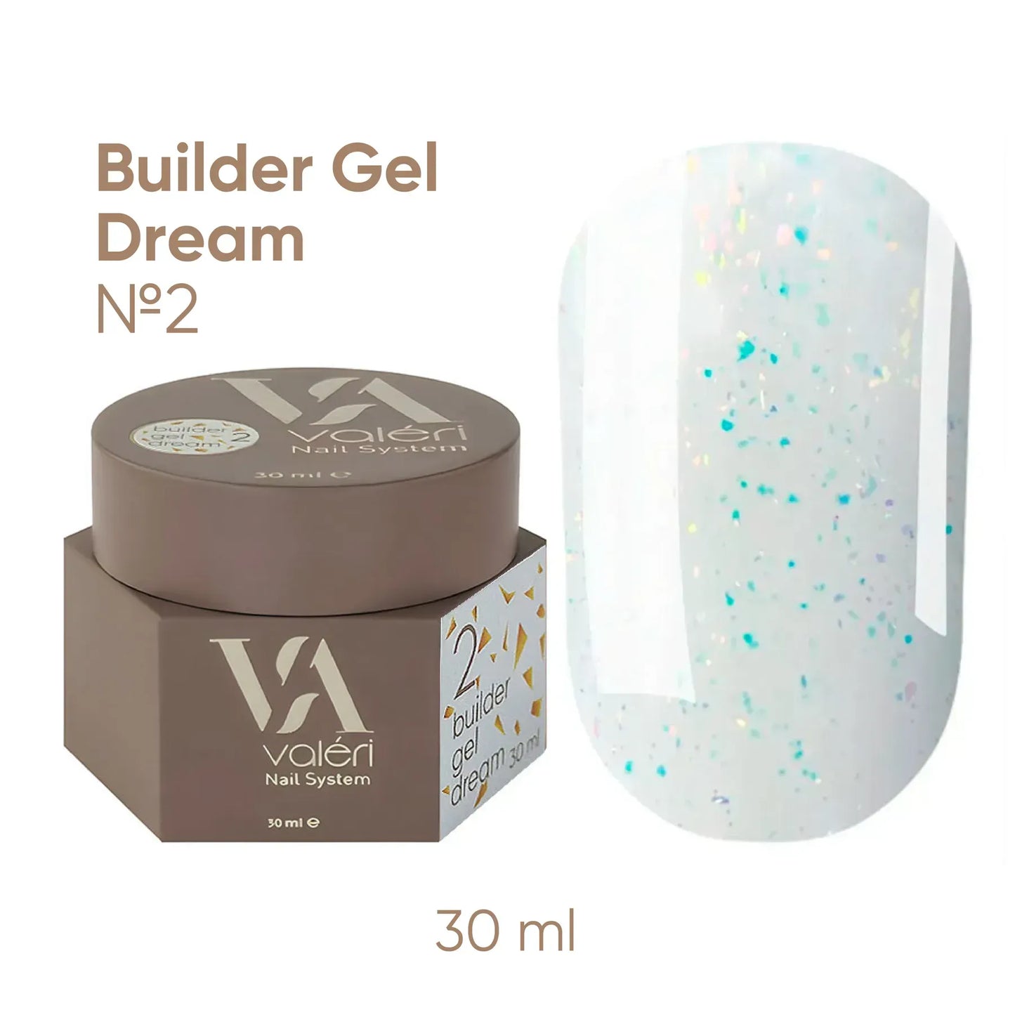 Builder Gel DREAM COLLECTION Valeri №02 30ml - All Pro Beauty