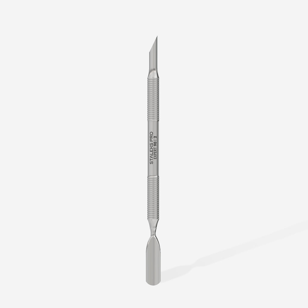 STALEKS Manicure pusher EXPERT 90 TYPE 2 (beveled and rounded wide pusher) - All Pro Beauty