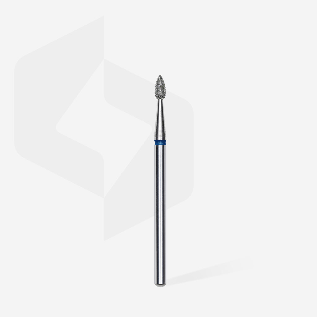 STALEKS Diamond nail drill bit drop blue EXPERT head diameter 2,3 mm / working part 5 mm - All Pro Beauty