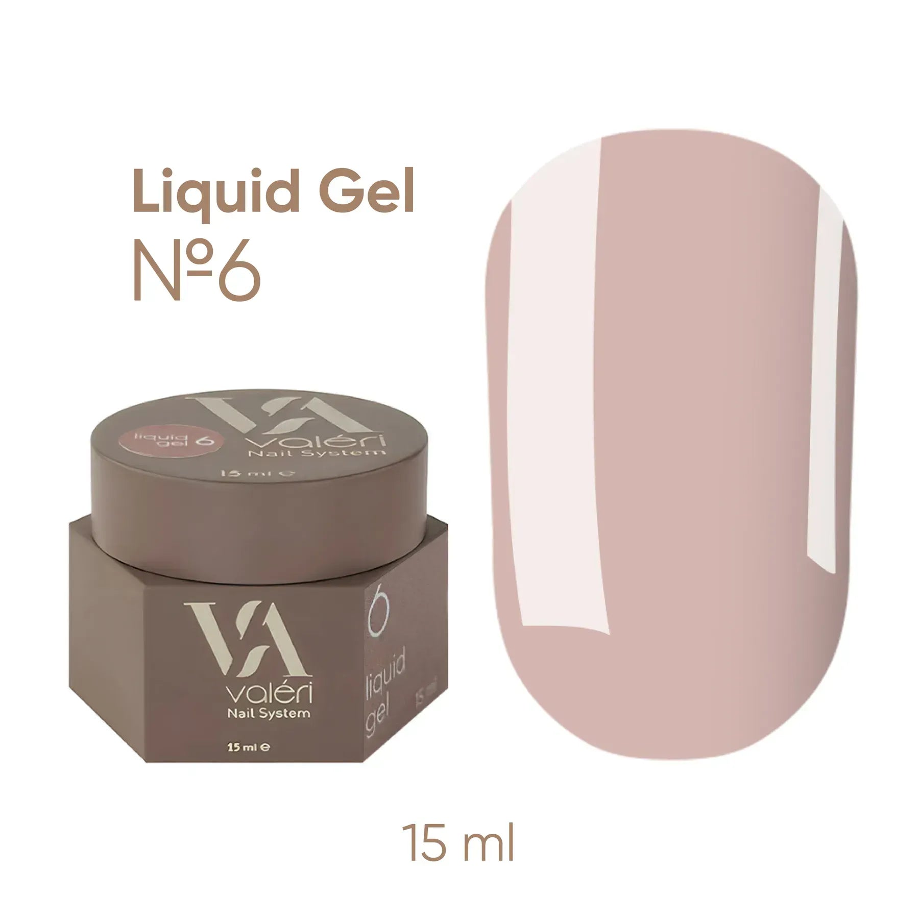Valeri Liquid Gel 06, 15 ml - All Pro Beauty