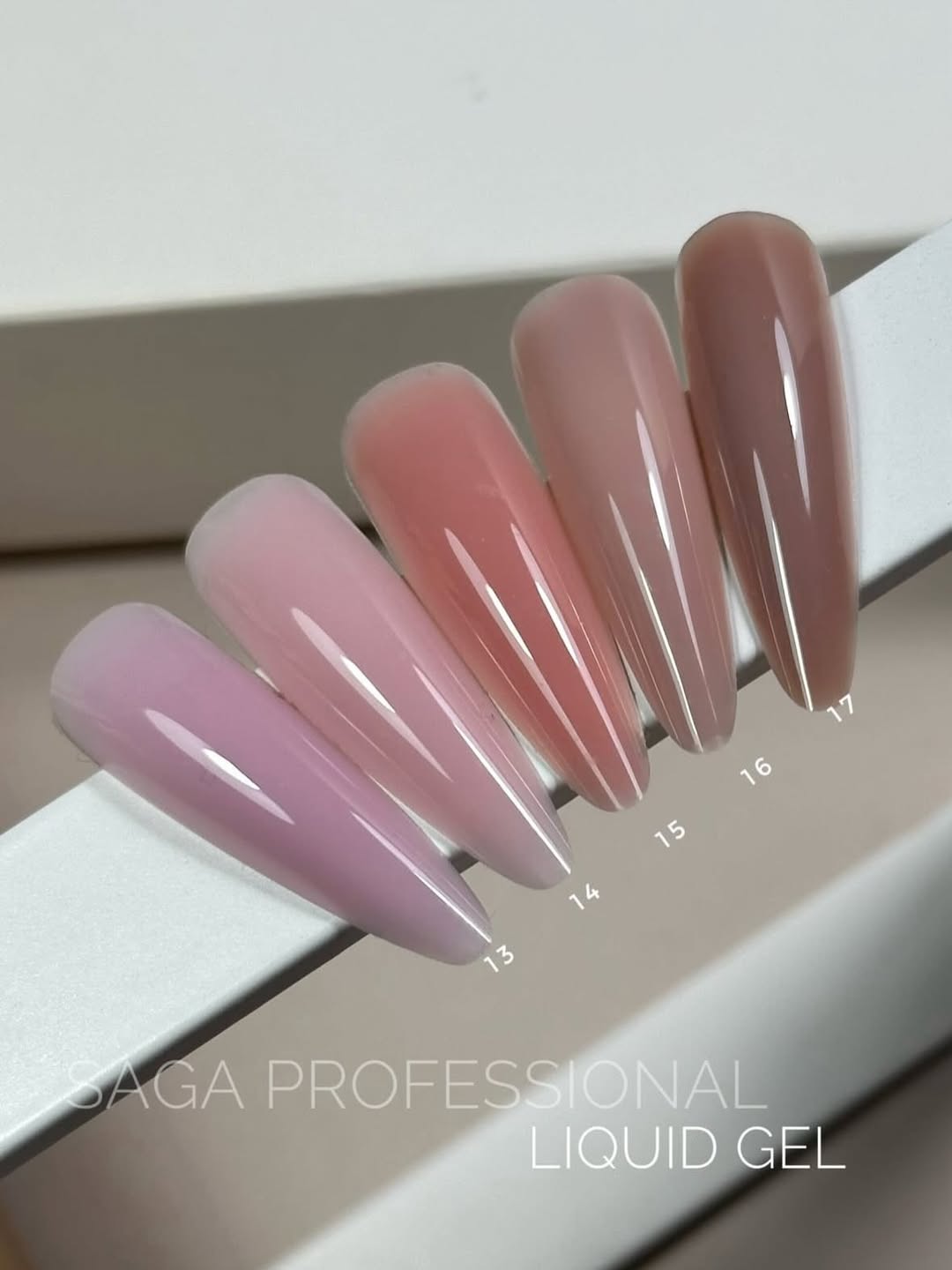 SAGA LIQUID GEL (15ml) No13 Lilac pink - All Pro Beauty