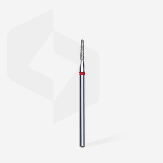 STALEKS Diamond nail drill bit frustum red EXPERT head diameter 1,8 mm / working part 8 mm