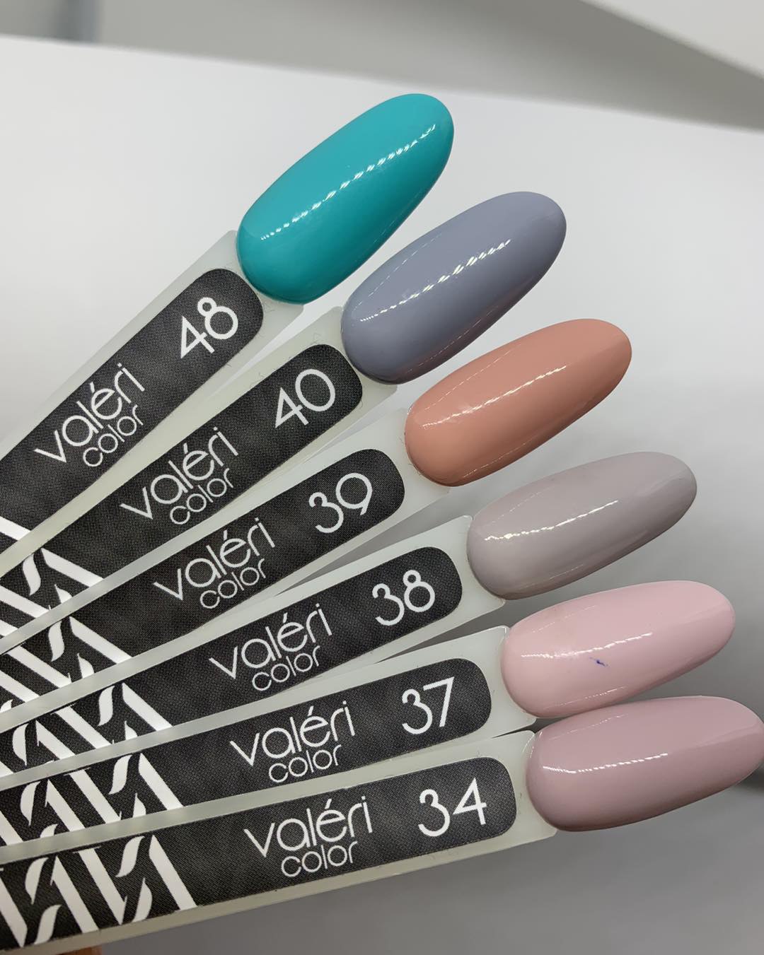 Valeri Nail gel polish No38 (light pistachio, enamel), 6 ml - All Pro Beauty