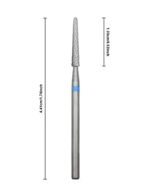 Nail bit Carbide straight  Blue - All Pro Beauty