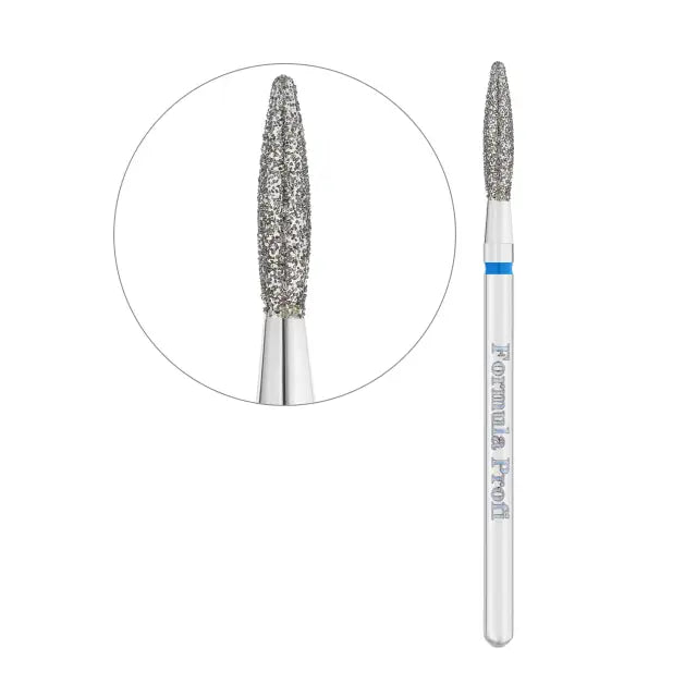 Premium diamond nail drill bit safety flame  0.23 Blue  Formula Pro - All Pro Beauty