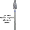 LEFT HANDED (Reversible) carbide nail drill bit  blue, NISIMA, Korea - All Pro Beauty