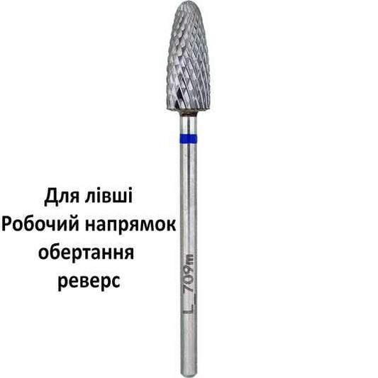 LEFT HANDED (Reversible) carbide nail drill bit  blue, NISIMA, Korea